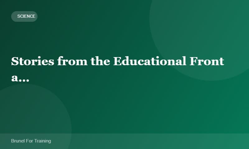 Stories from the Educational Front at Classroom